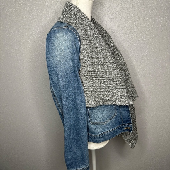 Denim and Sweater Jacket - Picture 5 of 10